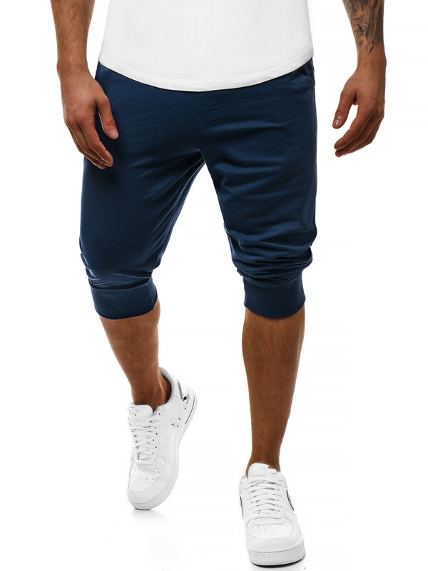 กางเกงกีฬาขาสั้นสำหรับผู้ชายกางเกงวิ่งกางเกงลำลองมีเชือกรูดเอวยางยืดแห้งเร็วระบายอากาศได้ดีฤดูร้อน