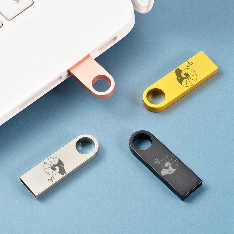 Bélier – clé USB 2.0 en métal, support à mémoire de 4 GB 8 GB 16 GB 32 GB 64 GB, lecteur flash