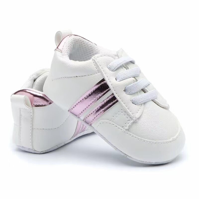 Sapatos Soft Sole Non Slip para bebê recém-nascido, Meninos e meninas, Sapatos esportivos infantis, First Walker, Moda clássica, Sapatos de caminhada