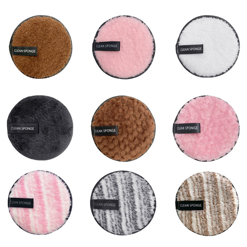 Makeup Remover Pads Cleansing Sponge Microfiber Cloths Face Cleansing Reusable Cotton Pads Skincare Make Up Remover Wipe Cloth