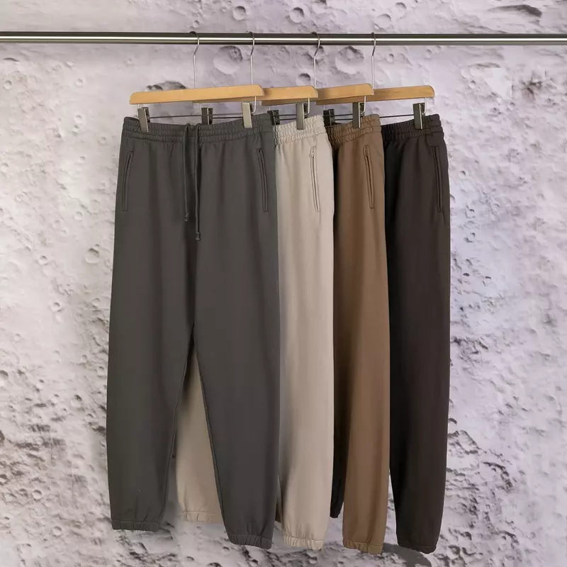 Cooocoll Kanye YZY DONDA-Pantalones largos deportivos para hombre, pantalón holgado, informal, con cremallera y bolsillo, Color sólido, Simple, Unisex