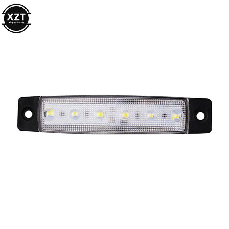 Luces externas LED para coche, 12V/24V, 6 SMD, indicador lateral para coche, autobús, camión, luz de advertencia trasera para remolque bajo