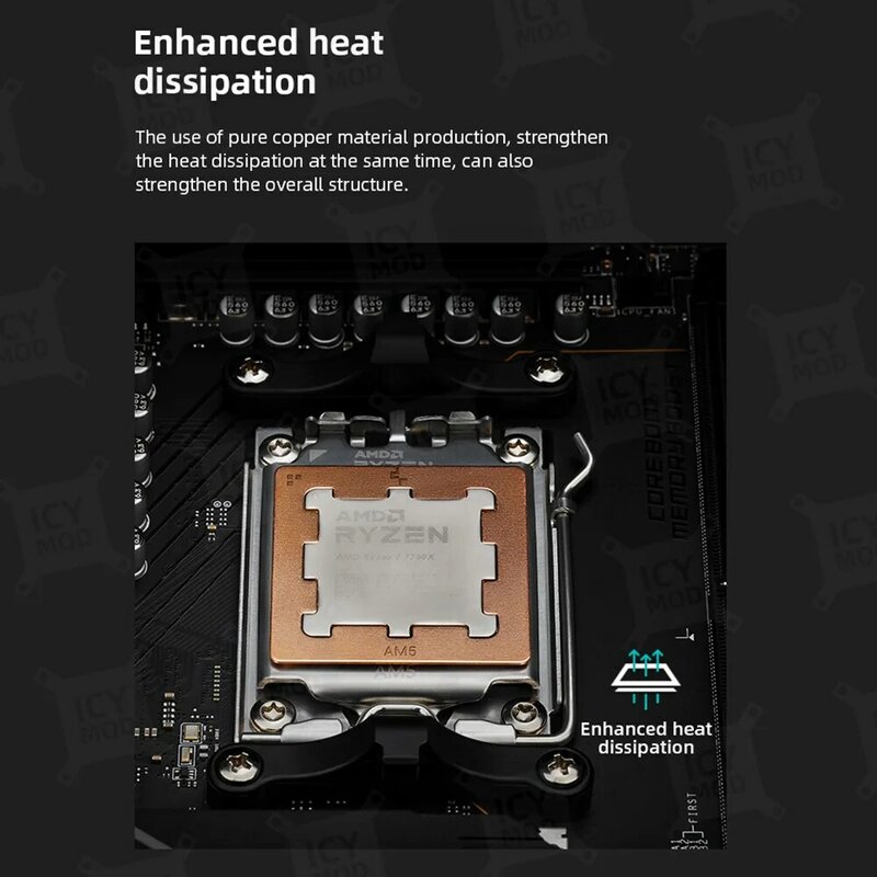 Deepcool Wärme leit paste Schutz am5 CPU Kühler Rüstung für 7950x 7900x 7700x 7600x Chips Kühlkörper abdeckung
