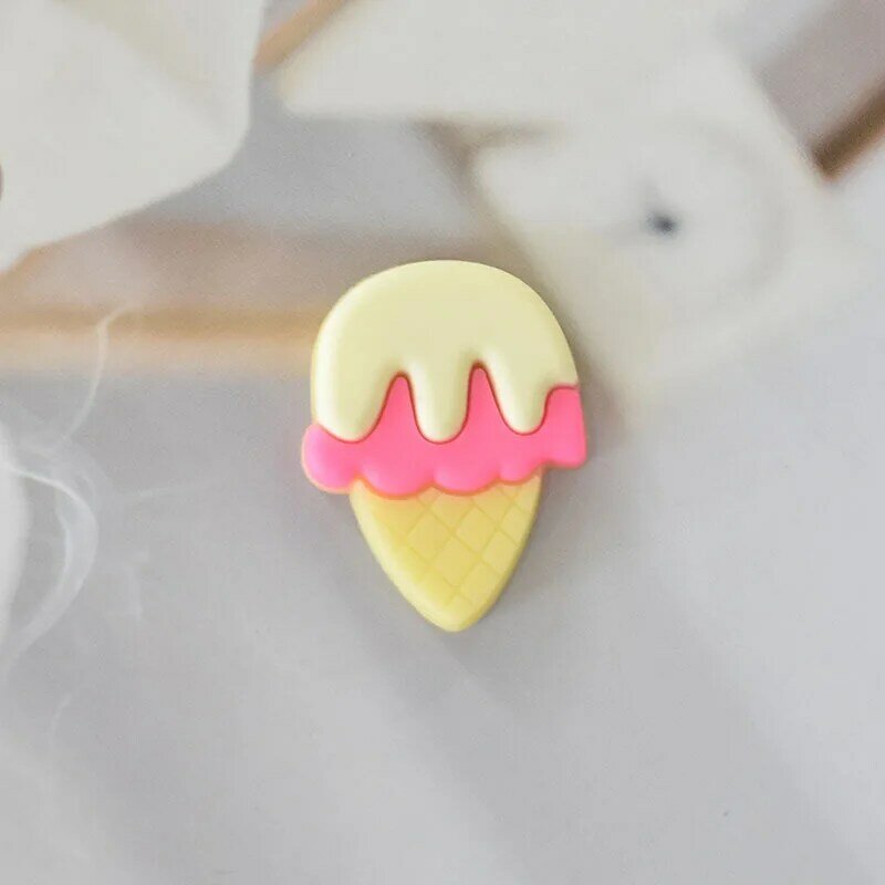 Hot Sales New Arrivals Cute Ice cream Shoe Charms Pin For Croc Accessories Shoe Decoration Kids Adult Christmas Party Gifts
