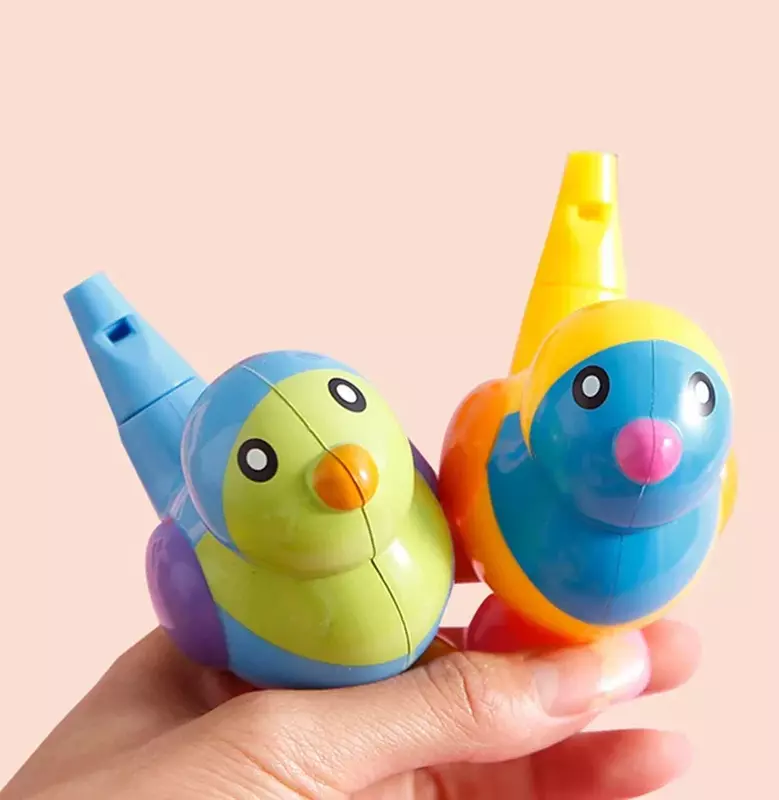 Sifflet d'oiseau d'eau coloré pour enfants, jouet musical de bain, dessin, apprentissage précoce, cadeau