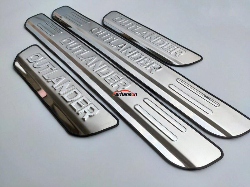Per Mitsubishi Outlander 2024 in acciaio inox davanzale battitacco piastra Trim 2013 protezione adesivi accessori 2014 2015
