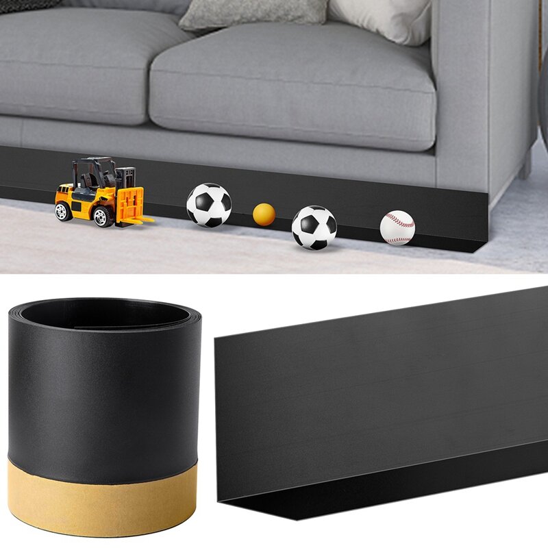1 pz sotto il letto Blocker nero per sotto il divano prevenire i giocattoli nel divano per gli animali domestici divano deflettore
