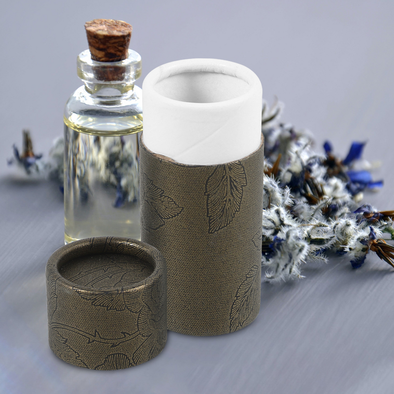 Tubes en papier kraft avec couvercle, tube d'emballage de bouteille d'huile essentielle, boîtes de rangement de thé, 10ml, 10 pièces
