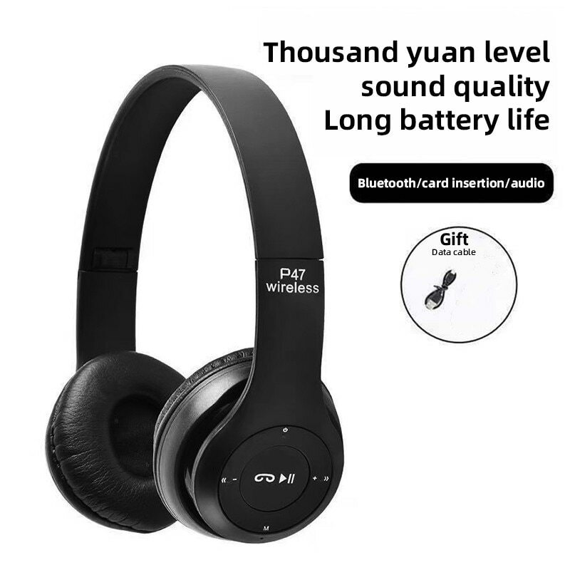 Bluetooth 5.0 P47 TWS cuffie Stereo auricolari Bluetooth cuffie musicali con microfono per iPhone Mobile Sumsamg Android IOS