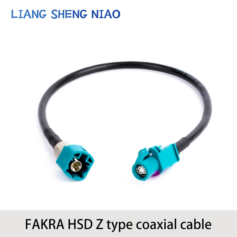 HSD 케이블 USB 와이어 및 케이블 FAKRA Z HSD LVDS 수 및 암 피더, 4 핀 4 코어 케이블에 적합