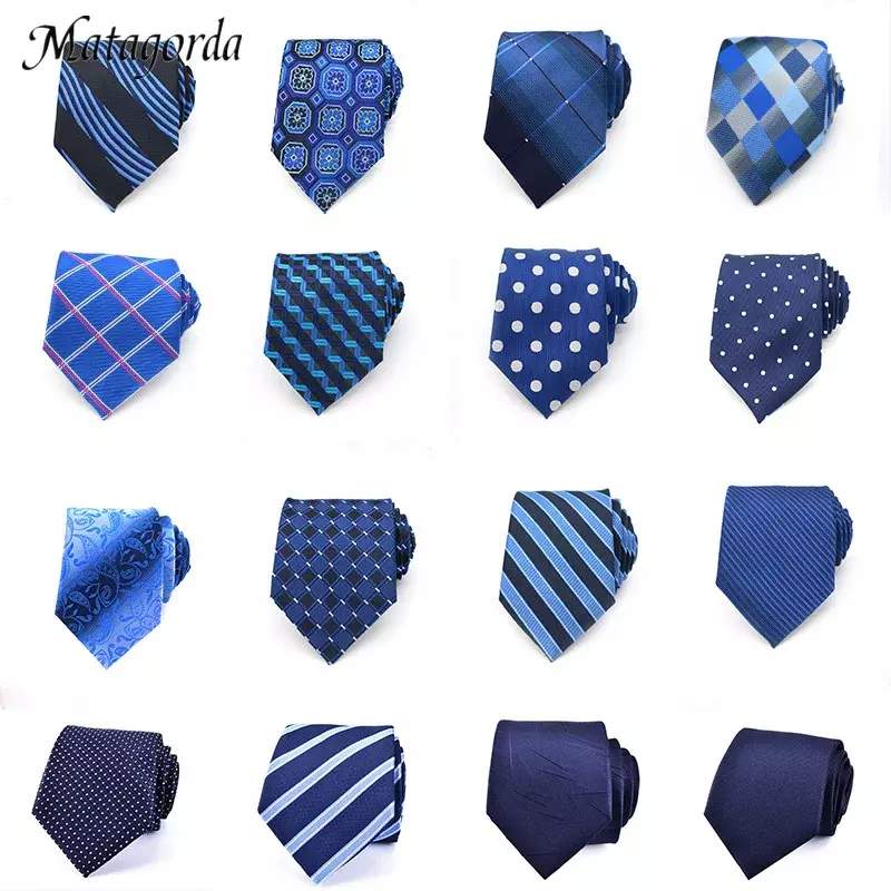 Мужской галстук 8 см, синий цвет, Цветочный горошек, жаккардовый тканый классический галстук, официальный, деловой, Свадебный, для вечеринки, подарок для жениха, бесплатная доставка