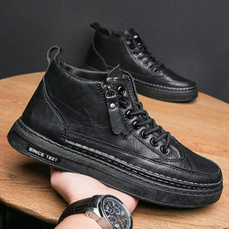 Męskie buty skóra bydlęca 2023 wysokiej jakości płaskie mokasyny buty designerskie antypoślizgowe wygodne męskie buty Zapatillas De Deporte