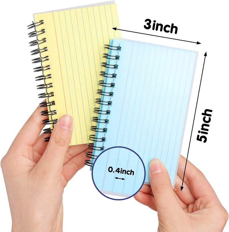 50 folhas multicolorido espiral caderno linha horizontal interna notebook papelaria bloco de notas pegajosas escritório bloco de notas para fazer lista