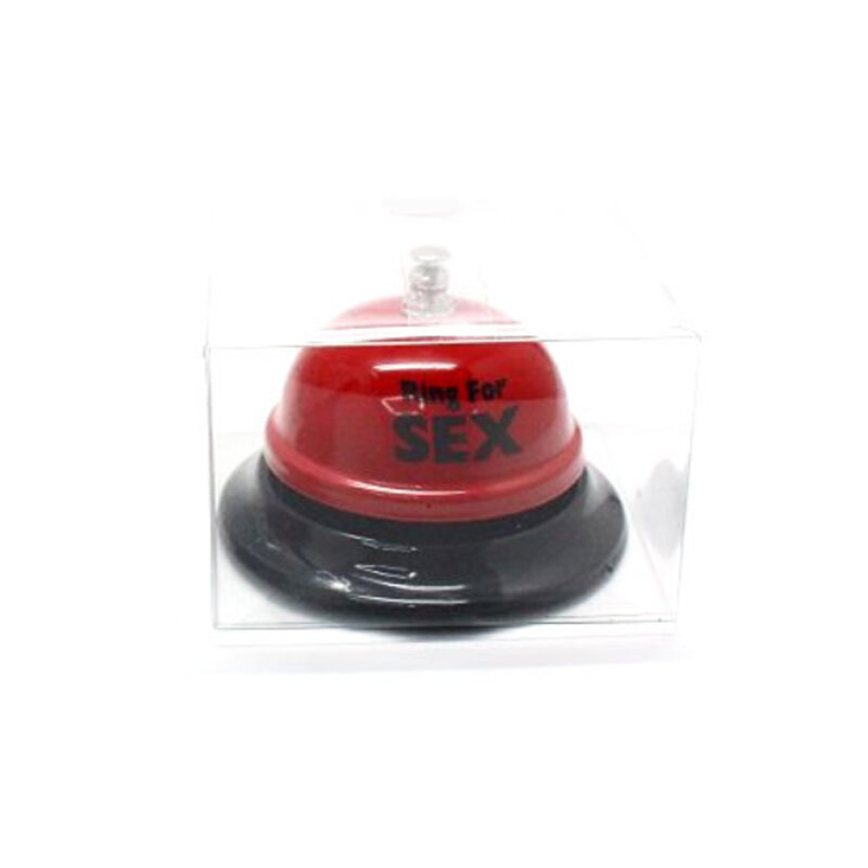 Sex Bell Ring Toy Game Novelty Gift Creative Red Bell or Couple Flirting Red Metal Sex Funny Table Ring Bell