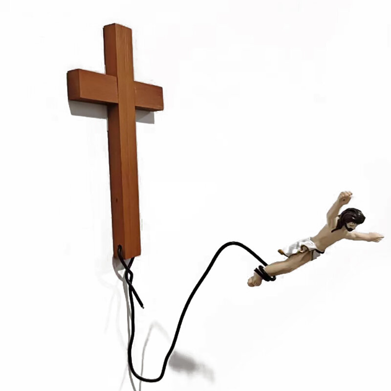 Bungee Jumping For Jesus Religious Decoration Easter Atmosphere Decorative Ornaments Holiday Gifts Hanging Ornaments Crafts