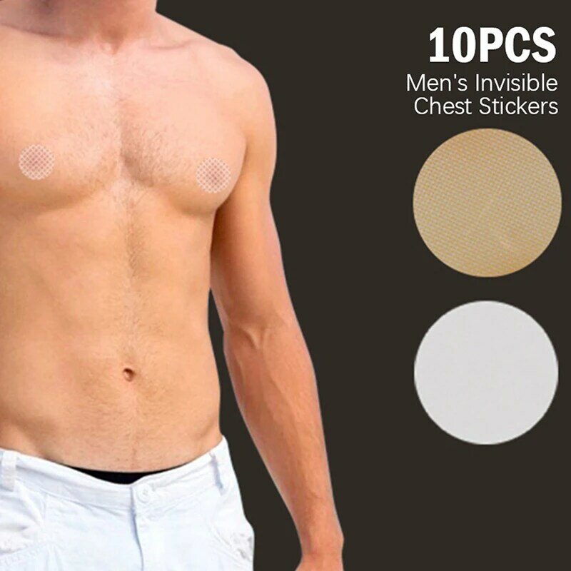 Pegatinas adhesivas para cubrir pezones para hombre y mujer, almohadilla Invisible para Realce de pecho, para correr, protege los pezones