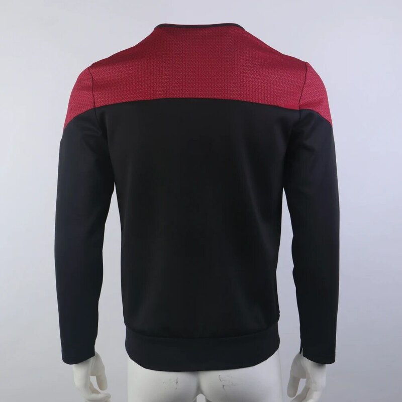 ST Picard 3 Command Rot Uniform Cosplay Starfleet Gold Blau Shirts with Zipper Picard Costume Halloween Party Prop