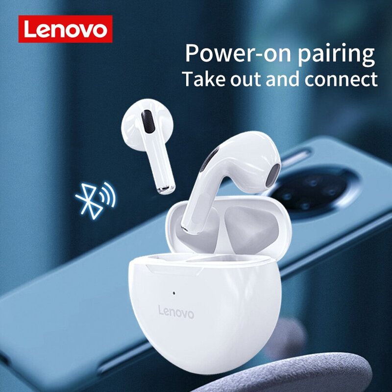 Lenovo oryginalne słuchawki HT38 Bluetooth 5.0 TWS słuchawki bezprzewodowe wodoodporne sportowe zestawy słuchawkowe słuchawki douszne z redukcją szumów z mikrofonem