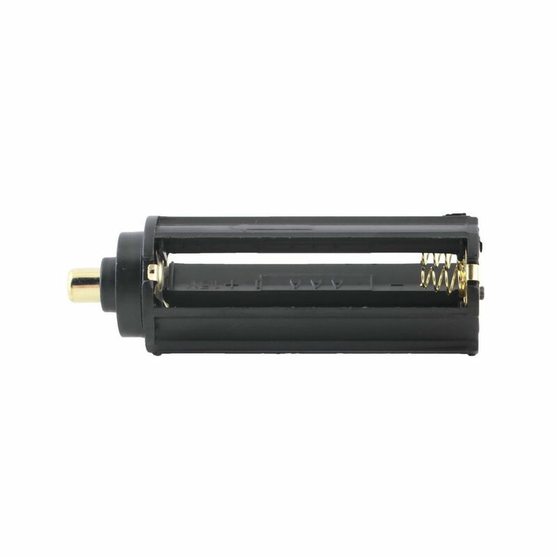 2 sztuk/partia 3 AAA czarny plastikowy uchwyt metalowy pojemnik cylindryczny latarka latarka 65mm * 21mm