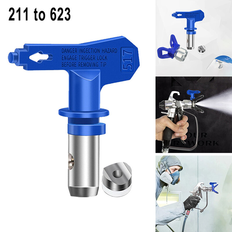 Nozzle Spray Tip Airless Blue Paint Sprayer Nozzle Tungsten Steel Material Practical To Use Durable To Use High Quality