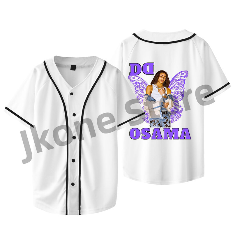 Бейсбольная куртка DD Osama Here 2, модная повседневная футболка с коротким рукавом для мужчин и женщин