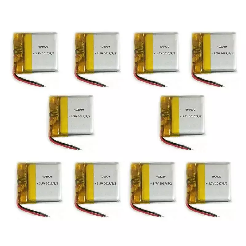 Banggood-Batería de polímero de litio recargable, celdas de iones de litio para Altavoz Bluetooth, MP3, MP4, 3,7 V, 120mAh, 402020, 042020, 1 unidad