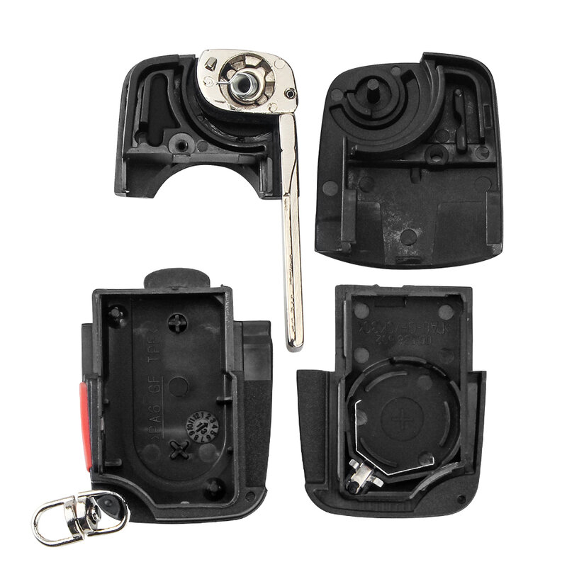 EllYYOU-Coque et lame de porte-clés à distance à 3 boutons, étui vierge Fob, Audi A2, A3, A4, Horizon, A8, TT, CR2032, livraison gratuite