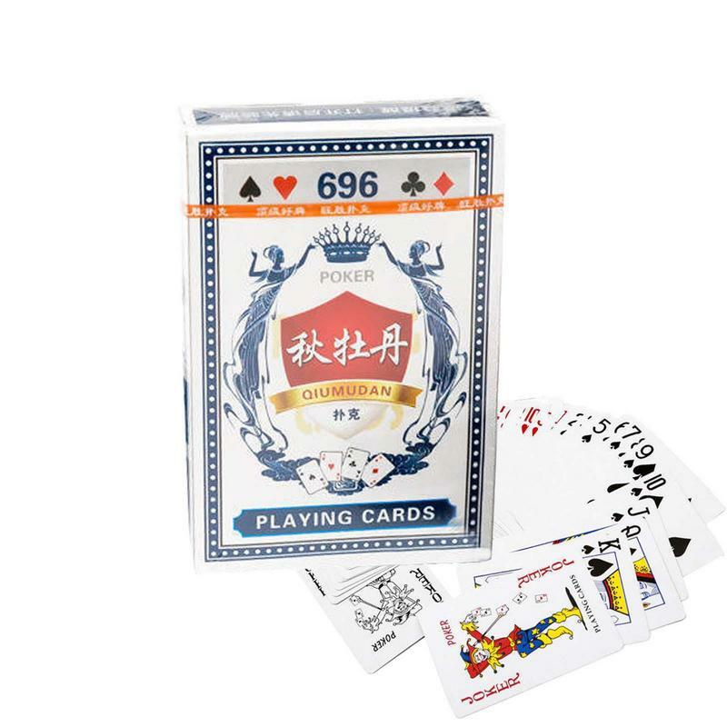Cartes de jeu imperméables pour adultes, cartes de poker, jeux de société, cartes faciles à mélanger, jeu de fête en famille, nouveau modèle