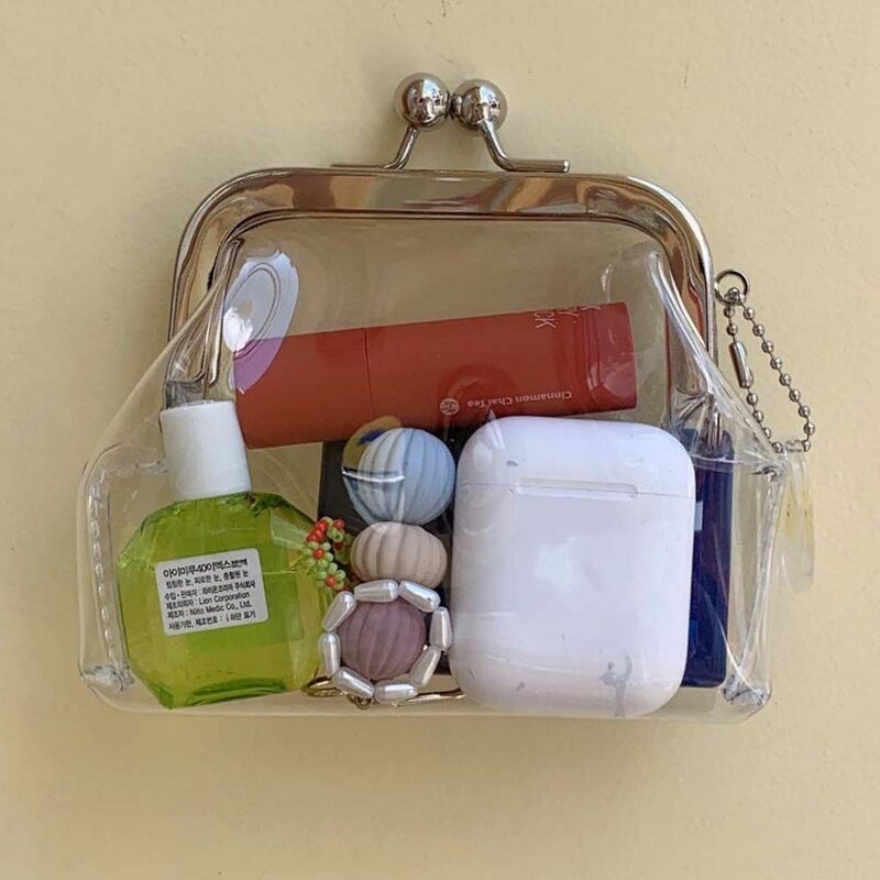 Mini sac à clip portable pour femme, sac de rangement pour rouge à lèvres, porte-monnaie, mini portefeuille, pochette, mode