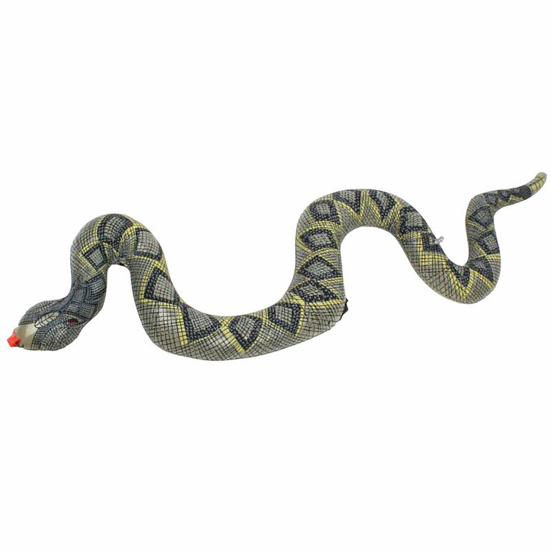 Giocattolo di serpente finto realistico gonfiabile in PVC novità e giocattolo spaventoso di serpente Chic per regali di compleanno per bambini di compleanno per bambini