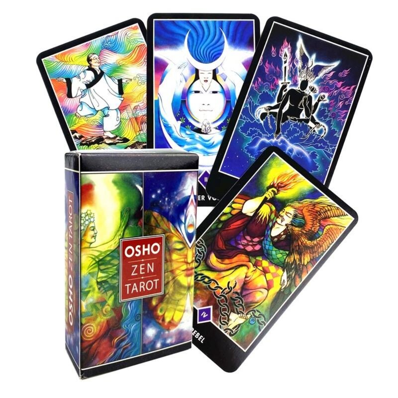 Osho Zen Tarot Cards PDF przewodnik angielska wersja gra deska pokładowa Oracle na imprezę