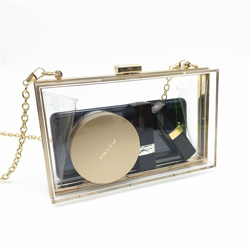 Neue Acryl Geldbörsen für Frauen Luxus Designer Handtaschen Persönlichkeit Design Marke Geldbörse modische quadratische Tasche Party Abend tasche