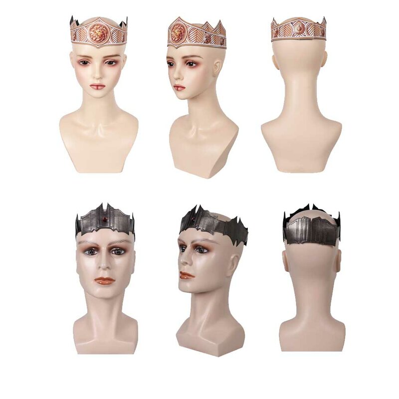 Rhaenys Crown Cosplay King Cos Aegon Headband Movie Dragon Costume Accessories Headwear Outfits Halloween Party Roleplay Gifts