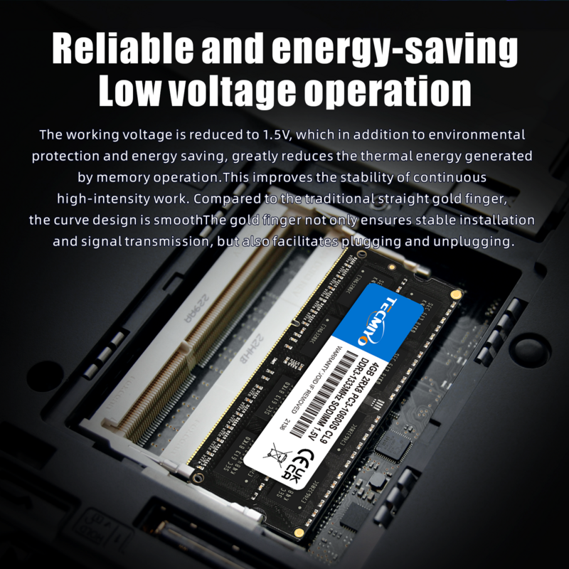 ذاكرة لابتوب ، 2 × 4 جيجابايت ، ميغاهرتز ، DDR3 ، وvv ، وغير ECC-أسود