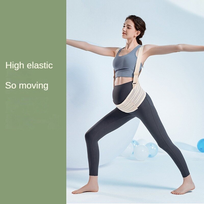 MOOZ-Cinturón de maternidad para embarazadas, banda de soporte para el embarazo, doble soporte para el cuidado de la cintura y la espalda, alivia el dolor pélvico, ajustable