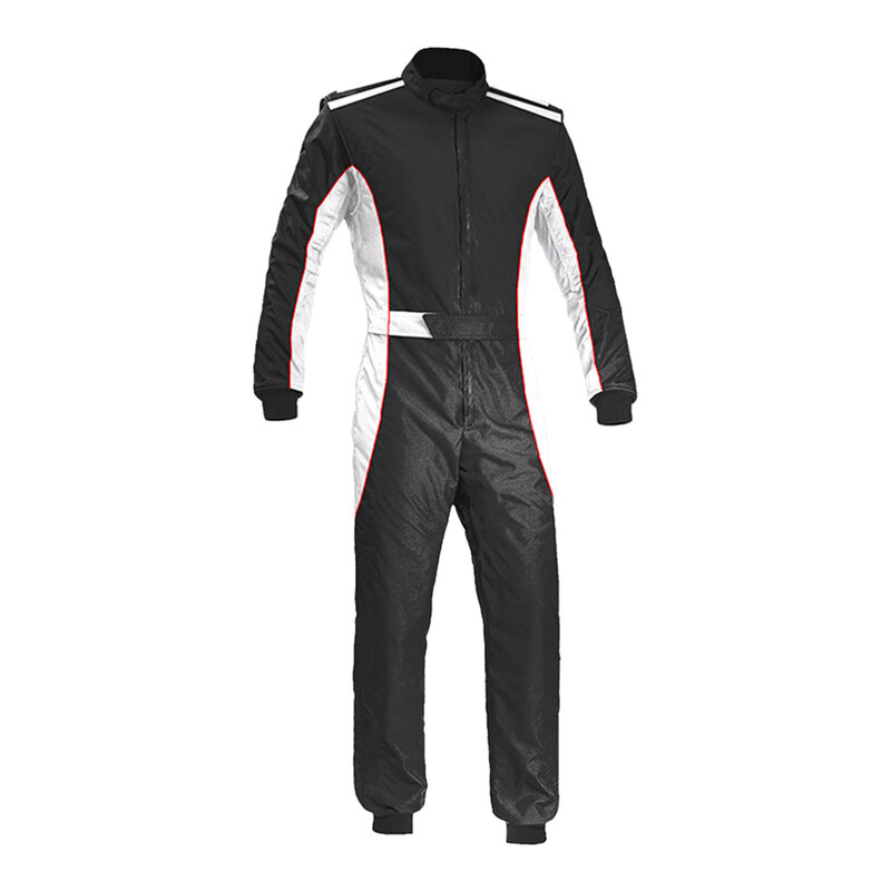 Mono negro de secado rápido para motocicleta, traje de Rally transpirable, fibra de poliéster, ropa de carreras, trajes de kart