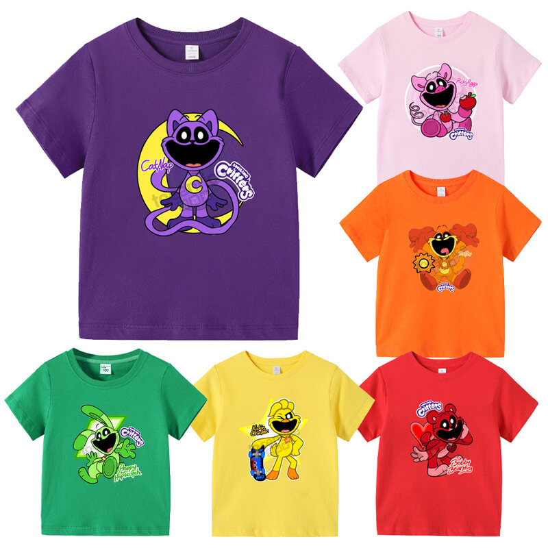 男の子と女の子のための夏のTシャツ、半袖の服、数字3、漫画スタイルのデザイン、原宿