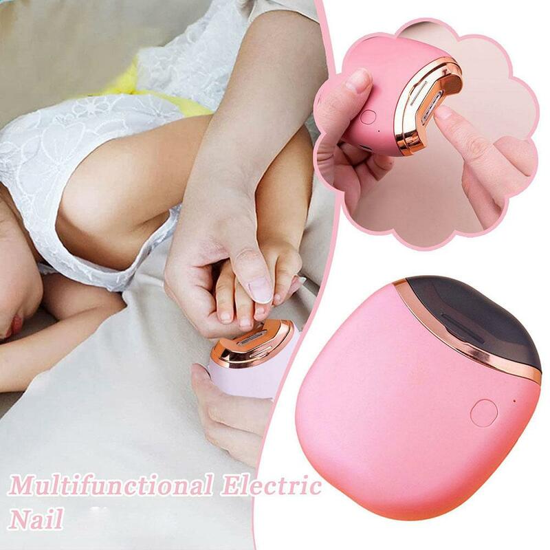 Elektrische Automatische Nagelknipper Voor Volwassenen Baby Pedicure Vingerteen Schaar Nagel Puin Container Anti-Splash Manicure