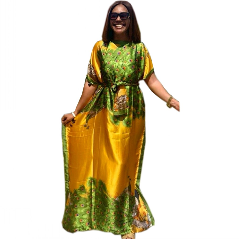 Платье женское в африканском стиле, весна-лето 2023