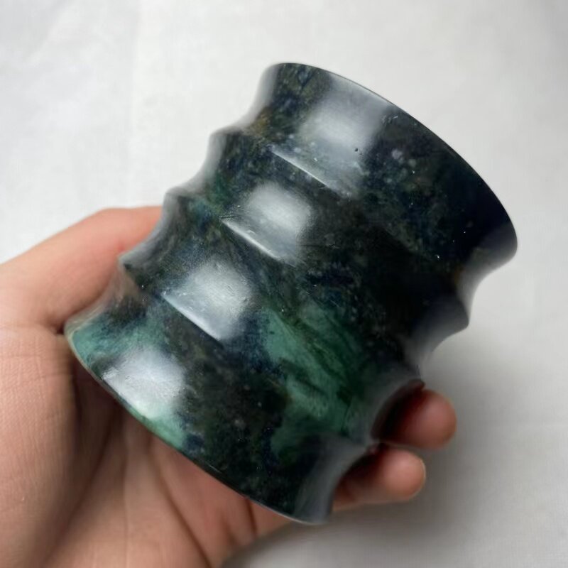 Yao Wangshi Bamboo Joint Cup Strong Magnetic Tibetan Jade Festival Rise Water Cup Teacup