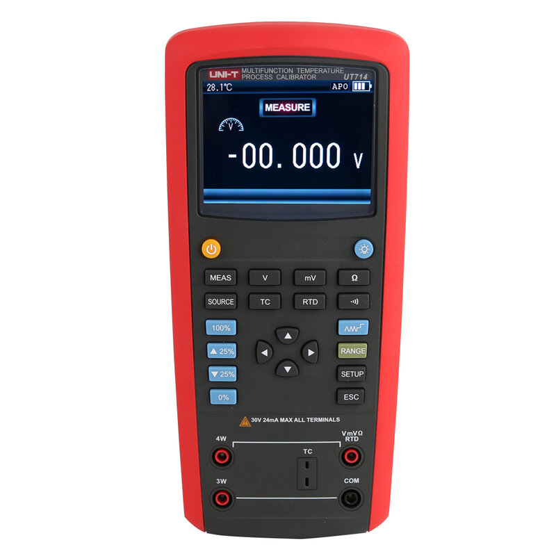 UNI-T-Multifunction Temperatura Processo Calibrador, Alto Desempenho, Alta Precisão, Handheld Temperatura Tester, UT714