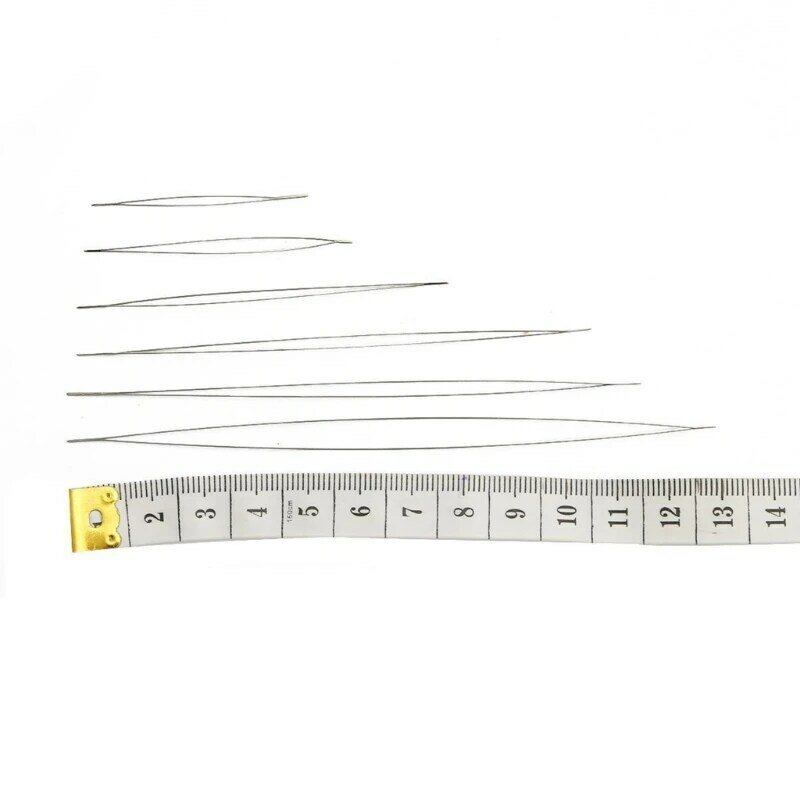 5pcs Big Eye Curved Bead Needle Convenient Beading Tool for DIY Jewelry Making 97QE