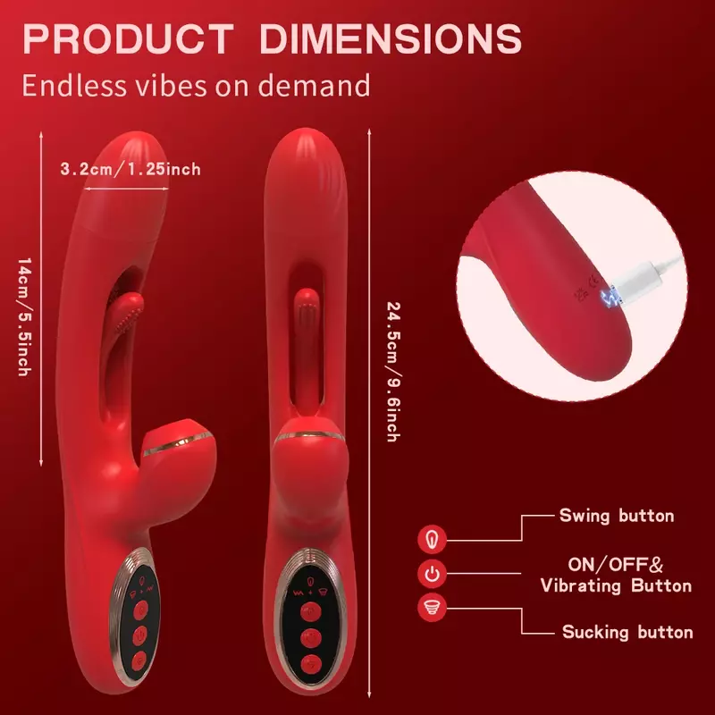 Tappende Fladderende Vibrator Voor Vrouwen Clitoris Clit Sucker Stimulator Krachtige Seksspeeltje Vrouw Vrouwelijke Konijn Zuigende Vibrators