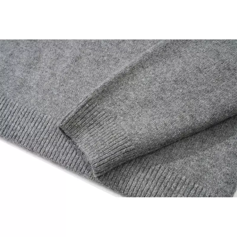 Cole Buxton minimalis Logo huruf Jacquard 1:1 pasangan kualitas tinggi longgar rajutan celana Sweater S-XL