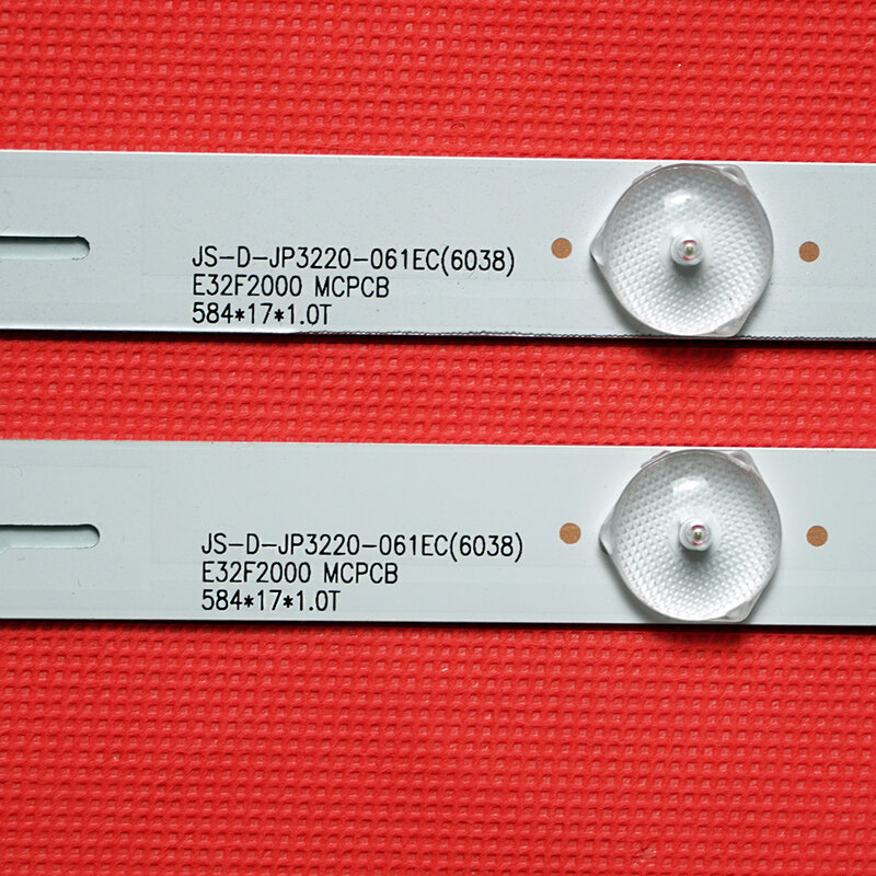 แถบไฟแบ็คไลท์ LED 20ชิ้นสำหรับ JS-D-JP3220-061EC MS-L1220 32นิ้ว32LK330 AKTV3212 AKTV3212T TS KDL-32EX340 585มม. 6V