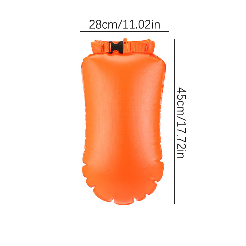 Bouée de natation de sécurité extérieure, sac flotteur de natation multifonction avec ceinture, sac de rangement imperméable en PVC pour sports nautiques