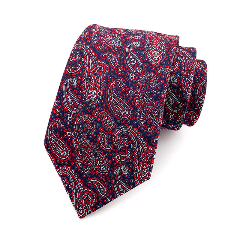 VEEKTIE Brand Formal Business Neckties For Men Fashion Paisley Floral Printing Suit Vintage Wedding Party Yellow Purple Cravates