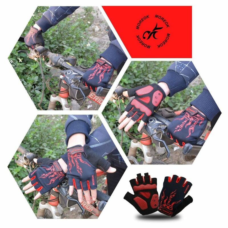 Велосипедные перчатки 5 мм с гелевыми вставками, перчатки для горного велосипеда, дышащие велосипедные перчатки, Нескользящие велосипедные перчатки для мужчин и женщин