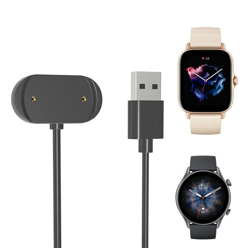 Fast Charger Cable For Amazfit GTR Mini GTS 2 4 GTR 2e T-Rex Pro Pop up Portable USB Magnetic Charging Station Watch Accessories