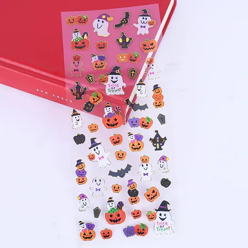Happy Halloweens Stickers Bubble Pompoen Heks Decoratief Briefpapier Scrapbooking Diy Dagboek Album Stick Label